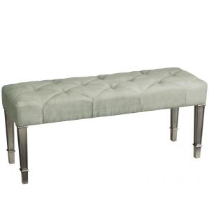 Pier 1 Imports Hayworth Upholstered Bench - Silver.jpg